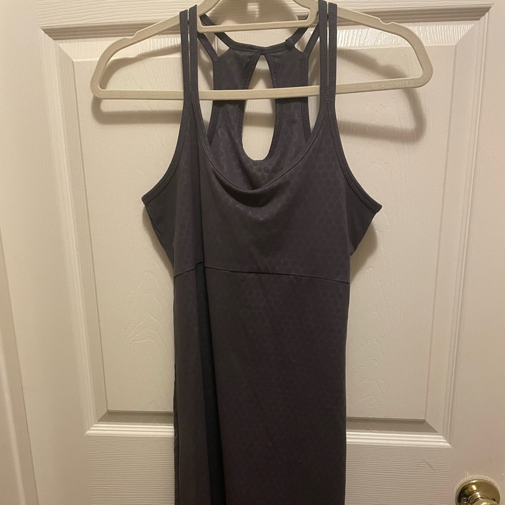 Balance Brand Athletic Dress in dark grey with built in bra